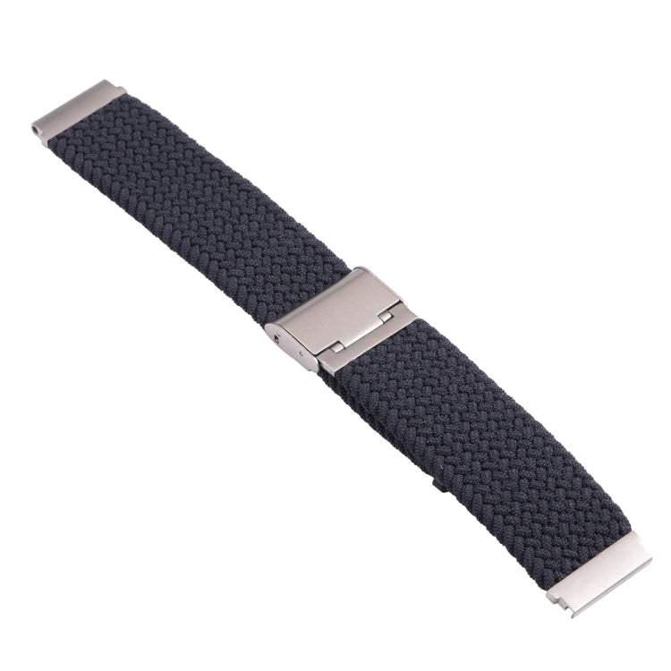 For Samsung Galaxy Watch 6 / 6 Classic Nylon Braided Metal Buckle Watch Band(Charcoal) - Watch Bands by buy2fix | Online Shopping UK | buy2fix