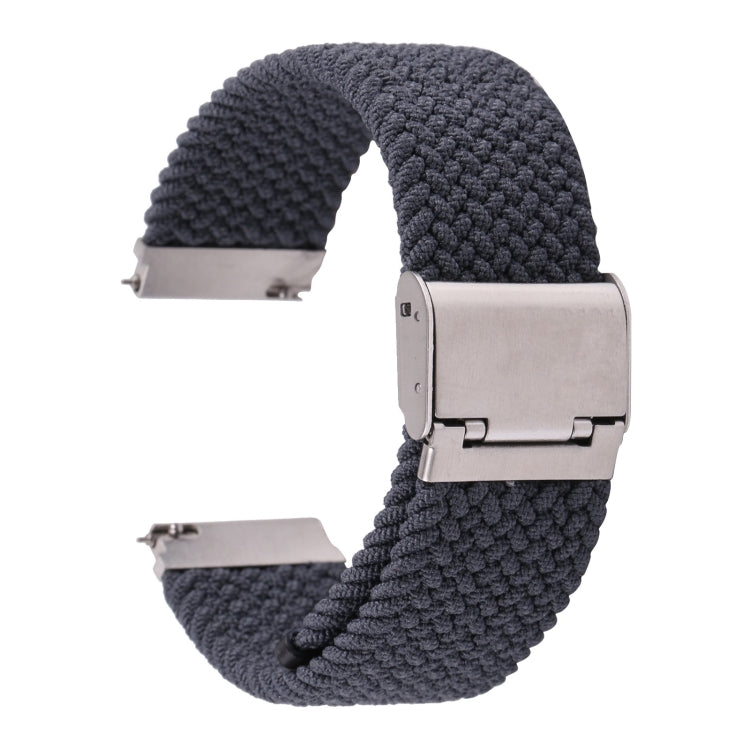 For Samsung Galaxy Watch 6 / 6 Classic Nylon Braided Metal Buckle Watch Band(Dark Blue) - Watch Bands by buy2fix | Online Shopping UK | buy2fix