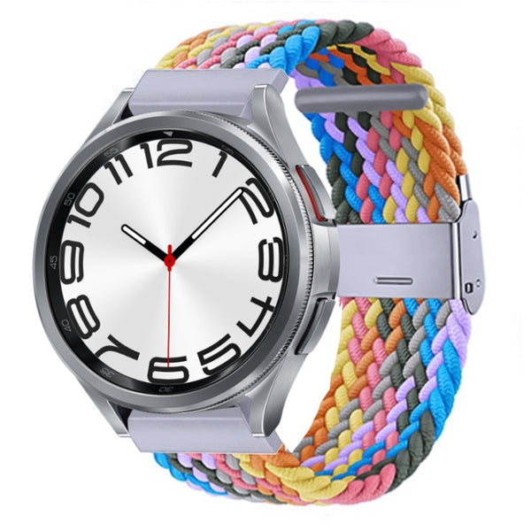 For Samsung Galaxy Watch 6 / 6 Classic Nylon Braided Metal Buckle Watch Band(Color 1) by buy2fix