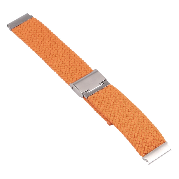 For Samsung Galaxy Watch 6 / 6 Classic Nylon Braided Metal Buckle Watch Band(Orange) - Watch Bands by buy2fix | Online Shopping UK | buy2fix