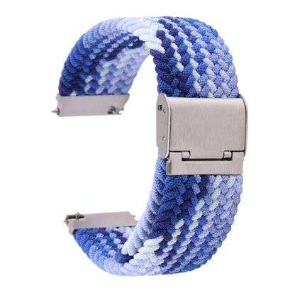 For Samsung Galaxy Watch 6 / 6 Classic Nylon Braided Metal Buckle Watch Band(Blueberry) - Watch Bands by buy2fix | Online Shopping UK | buy2fix