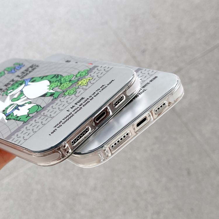 For iPhone 16 Electroplated Silver Series PC Protective Phone Case(Creative Text B) by buy2fix