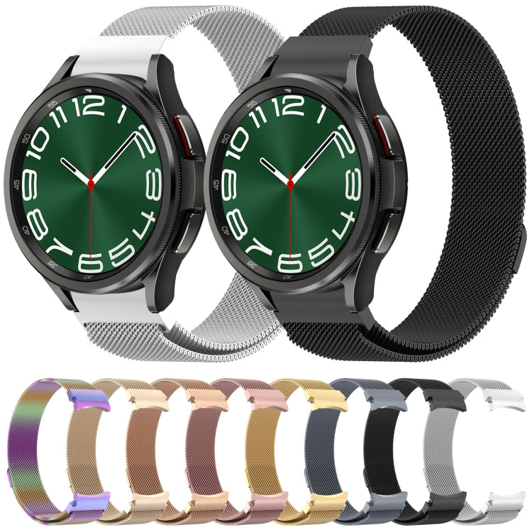 For Samsung Galaxy Watch 6 / 6 Classic Milan Magnetic Metal Watch Band(Black) - Watch Bands by buy2fix | Online Shopping UK | buy2fix