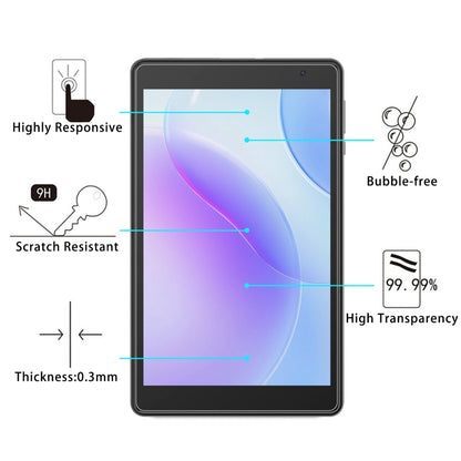 For Blackview Tab 50 WiFi 8.0 2pcs 9H 0.3mm Explosion-proof Tempered Glass Film - Others by buy2fix | Online Shopping UK | buy2fix