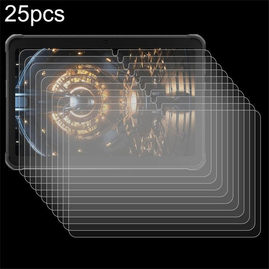 For HOTWAV R8 Rugged Tablet 25 PCS/Pack 9H 0.3mm Explosion-proof Tempered Glass Film