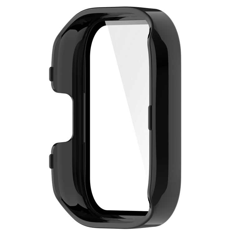 For Redmi Watch 3 Lite / Redmi Watch 3 Active PC + Tempered Film Integrated Watch Protective Case(Black) - Watch Cases by buy2fix | Online Shopping UK | buy2fix