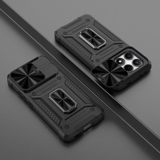 For Xiaomi Redmi K70E 5G Camshield Robot TPU Hybrid PC Phone Case(Black) by buy2fix