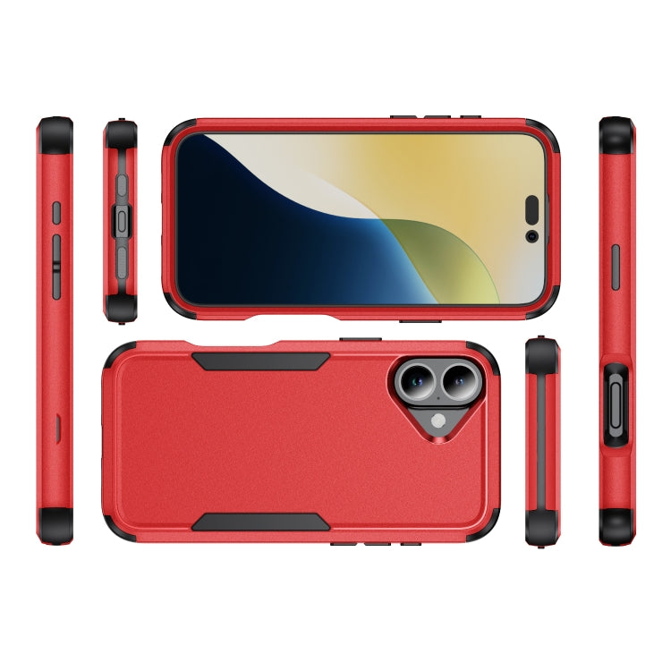 For iPhone 16 Plus Commuter Shockproof TPU + PC Phone Case(Red+Black) - iPhone 16 Plus Cases by buy2fix | Online Shopping UK | buy2fix