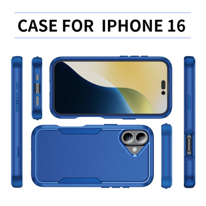 For iPhone 16 Commuter Shockproof TPU + PC Phone Case(Royal Blue) - iPhone 16 Cases by buy2fix | Online Shopping UK | buy2fix