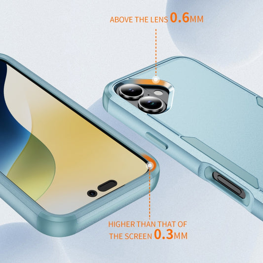 For iPhone 16 Commuter Shockproof TPU + PC Phone Case(Grey Green) by buy2fix