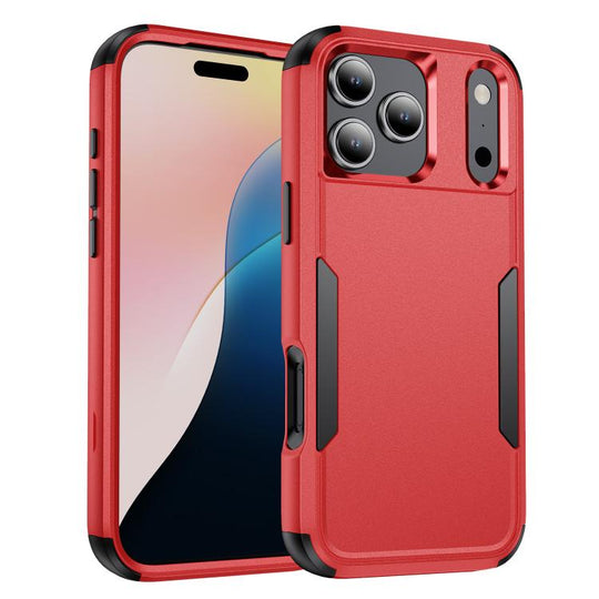 For iPhone 18 Pro / 17 Pro Commuter Shockproof TPU + PC Phone Case(Red+Black)