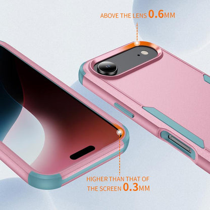 For iPhone Air Commuter Shockproof TPU + PC Phone Case(Pink+Grey Green) - iPhone Air Cases by buy2fix | Online Shopping UK | buy2fix