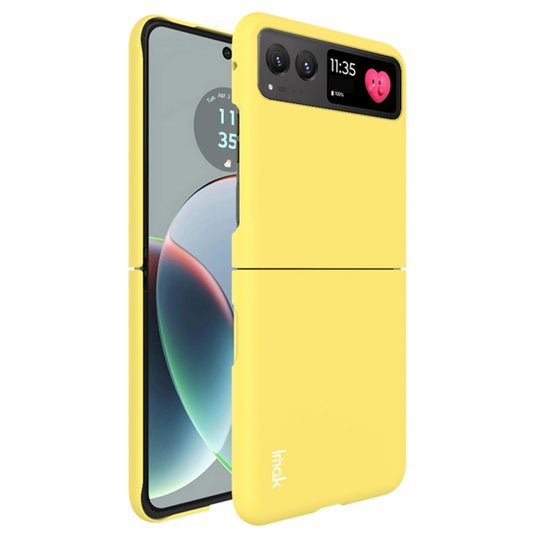 For Motorola Razr 40 IMAK JS-2 Series Colorful PC Case(Yellow) - Motorola Cases by imak | Online Shopping UK | buy2fix