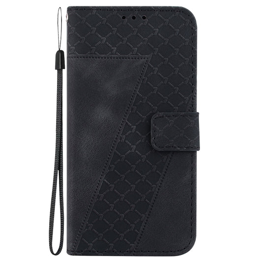 For Xiaomi 13 5G 7-shaped Embossed Leather Phone Case(Black) by buy2fix