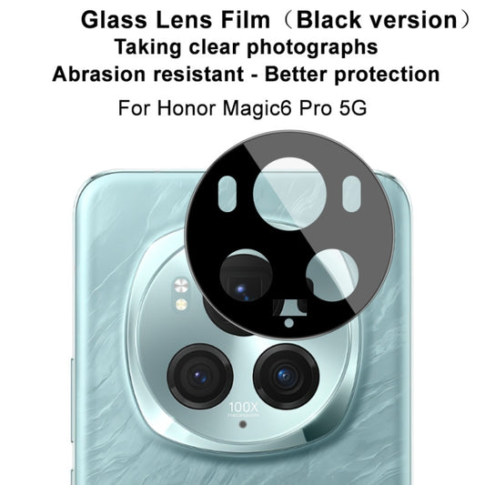 For Honor Magic6 Pro 5G IMAK Rear Camera Lens Glass Film Black Version by imak