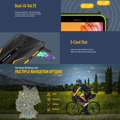 Ulefone Armor X12 Pro, 4GB+64GB, IP68/IP69K Rugged Phone, 5.45 inch Android 13 MediaTek Helio G36 Octa Core, Network: 4G, NFC(Some Orange) by Ulefone