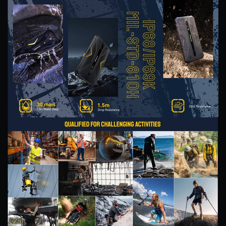 Ulefone Armor X12 Pro, 4GB+64GB, IP68/IP69K Rugged Phone, 5.45 inch Android 13 MediaTek Helio G36 Octa Core, Network: 4G, NFC(Some Orange) by Ulefone