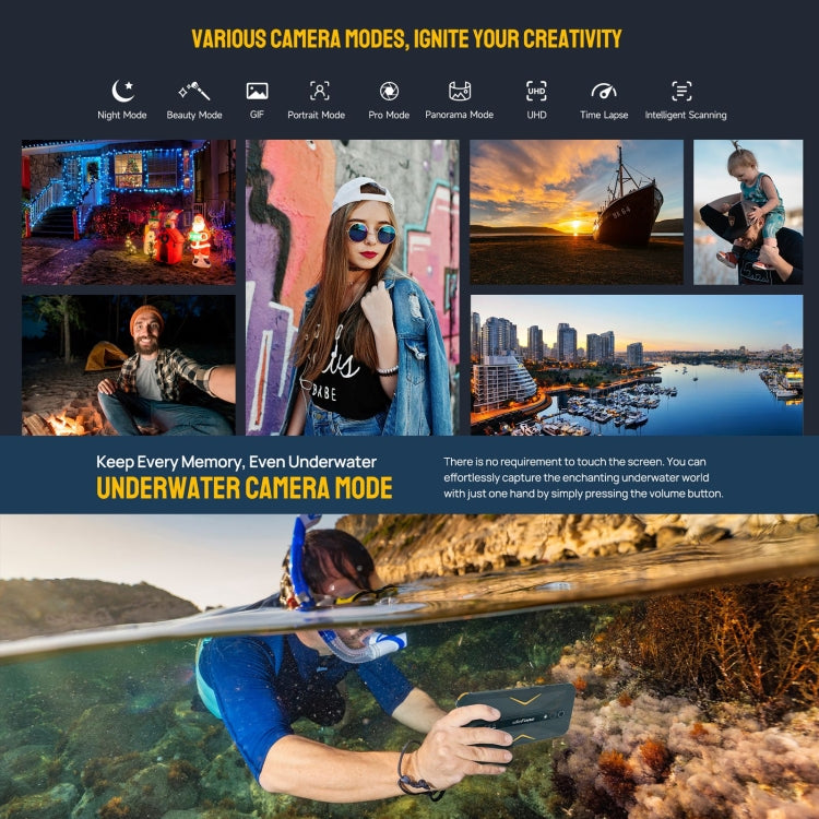 Ulefone Armor X12 Pro, 4GB+64GB, IP68/IP69K Rugged Phone, 5.45 inch Android 13 MediaTek Helio G36 Octa Core, Network: 4G, NFC(Some Orange) by Ulefone