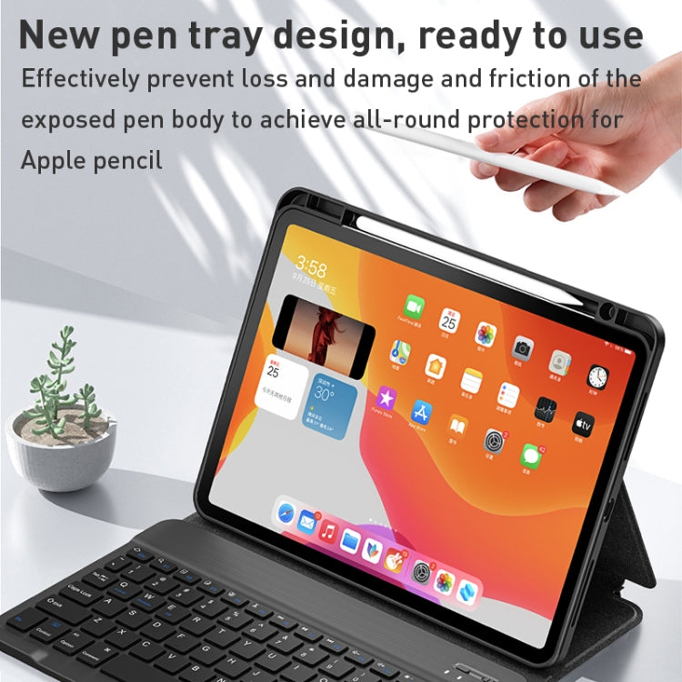 For iPad 10.2 2021 / Air 2019 WiWU Skin Feel Magnetic Detachable Keyboard Tablet Case(Black) - For iPad Air by WIWU | Online Shopping UK | buy2fix