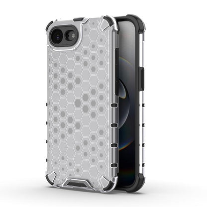 For iPhone 16e Honeycomb Shockproof Phone Case(White) - iPhone 16e Cases by buy2fix | Online Shopping UK | buy2fix