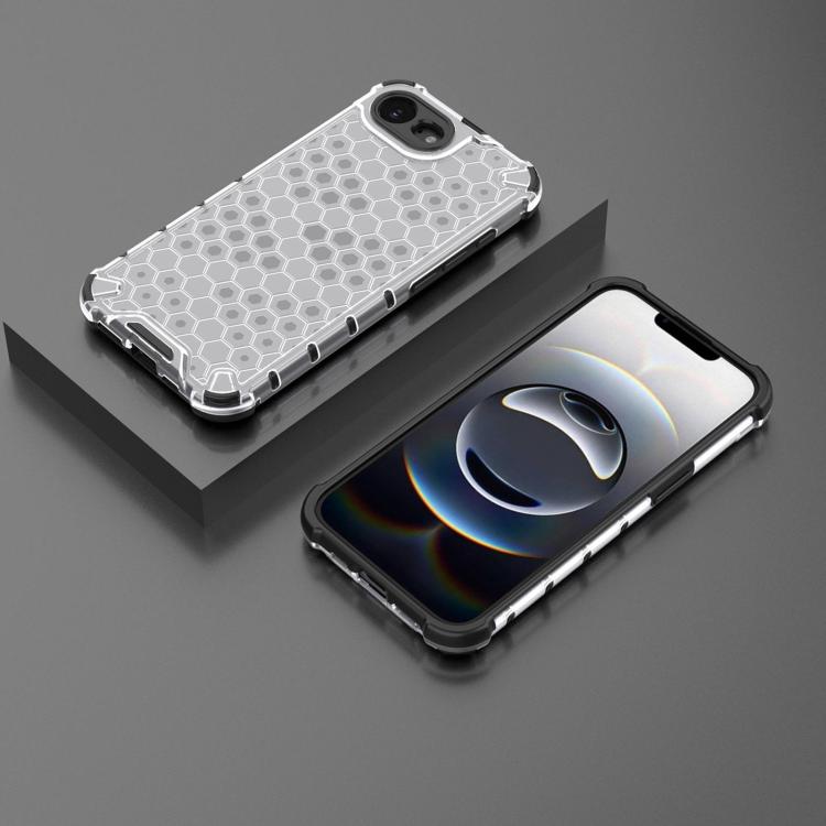 For iPhone 16e Honeycomb Shockproof Phone Case(White) - iPhone 16e Cases by buy2fix | Online Shopping UK | buy2fix