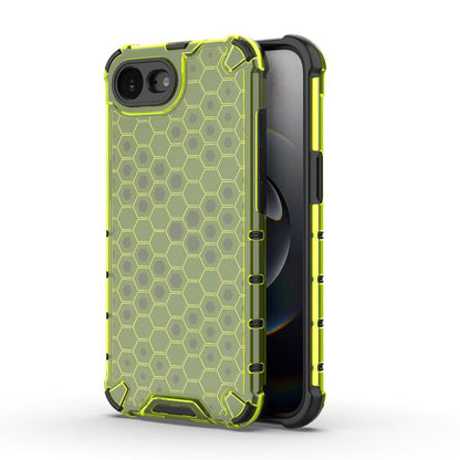 For iPhone 16e Honeycomb Shockproof Phone Case(Green) - iPhone 16e Cases by buy2fix | Online Shopping UK | buy2fix