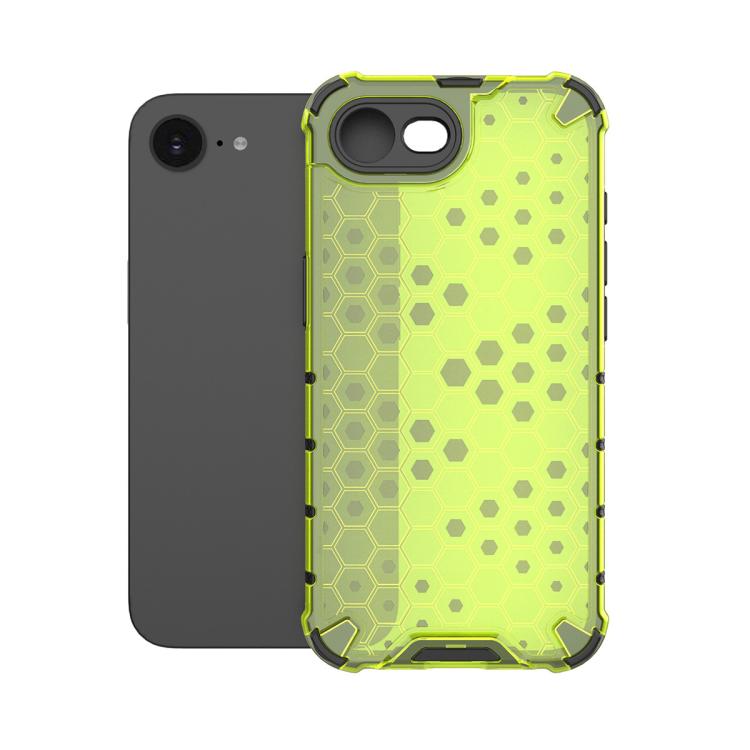 For iPhone 16e Honeycomb Shockproof Phone Case(Green) - iPhone 16e Cases by buy2fix | Online Shopping UK | buy2fix