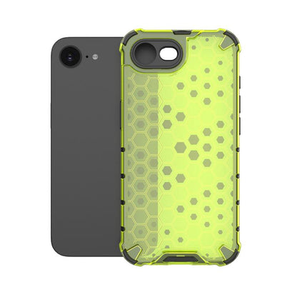 For iPhone 16e Honeycomb Shockproof Phone Case(Green) - iPhone 16e Cases by buy2fix | Online Shopping UK | buy2fix