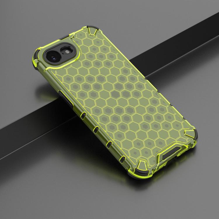 For iPhone 16e Honeycomb Shockproof Phone Case(Green) - iPhone 16e Cases by buy2fix | Online Shopping UK | buy2fix