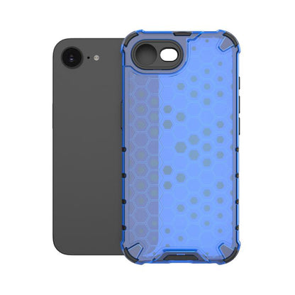 For iPhone 16e Honeycomb Shockproof Phone Case(Blue) - iPhone 16e Cases by buy2fix | Online Shopping UK | buy2fix
