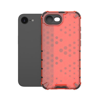 For iPhone 16e Honeycomb Shockproof Phone Case(Red) - iPhone 16e Cases by buy2fix | Online Shopping UK | buy2fix