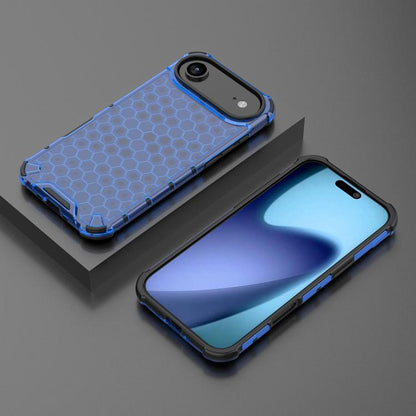 For iPhone Air Honeycomb Shockproof Phone Case(Blue) - iPhone Air Cases by buy2fix | Online Shopping UK | buy2fix
