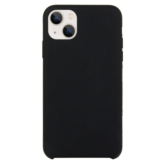 Solid Silicone Phone Case For iPhone 15(Black)
