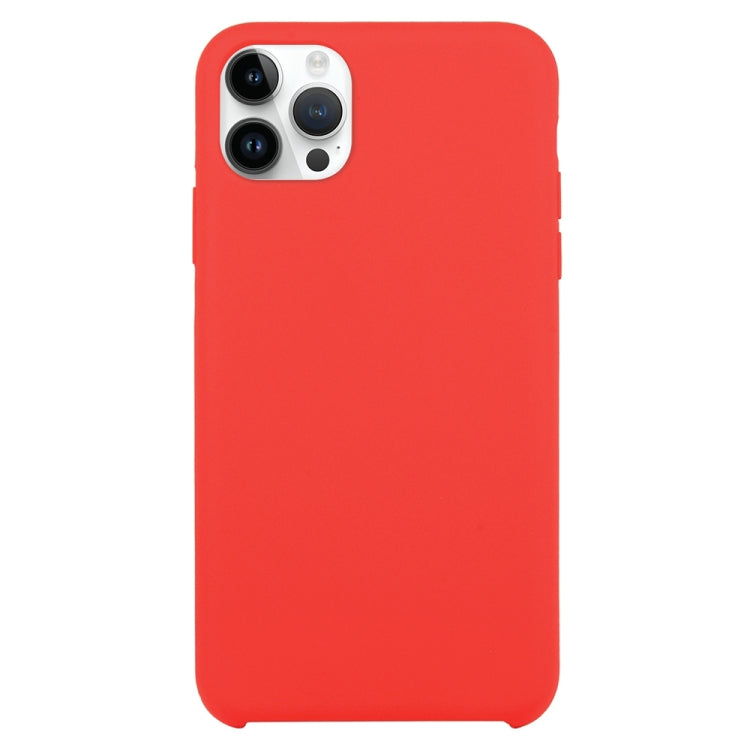 For iPhone 16 Pro Max Solid Silicone Phone Case(Red) - iPhone 16 Pro Max Cases by buy2fix | Online Shopping UK | buy2fix