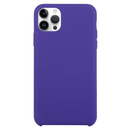 For iPhone 16 Pro Max Solid Silicone Phone Case(Dark Purple) - iPhone 16 Pro Max Cases by buy2fix | Online Shopping UK | buy2fix