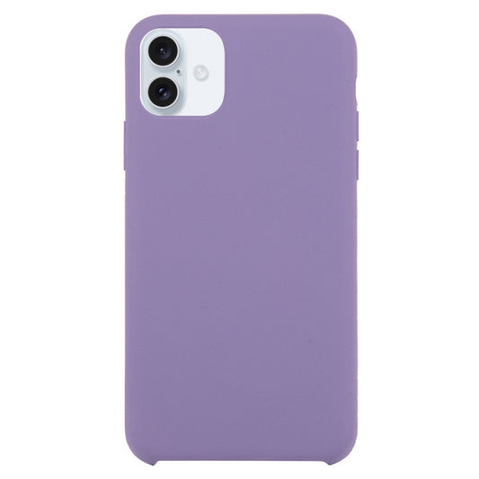 For iPhone 16 Plus Solid Silicone Phone Case(Purple) - iPhone 16 Plus Cases by buy2fix | Online Shopping UK | buy2fix