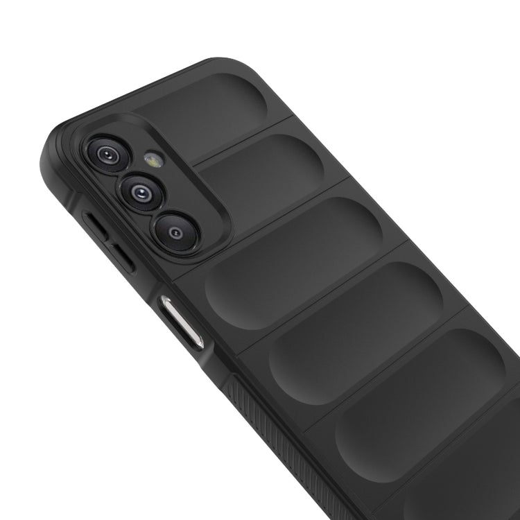 For Samsung Galaxy M34 5G India Magic Shield TPU + Flannel Phone Case(Dark Grey) - Galaxy Phone Cases by buy2fix | Online Shopping UK | buy2fix