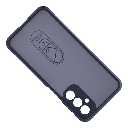 For Samsung Galaxy M34 5G India Magic Shield TPU + Flannel Phone Case(Light Blue) by buy2fix