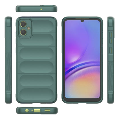 For Samsung Galaxy A05 4G Magic Shield TPU + Flannel Phone Case(Dark Green) by buy2fix