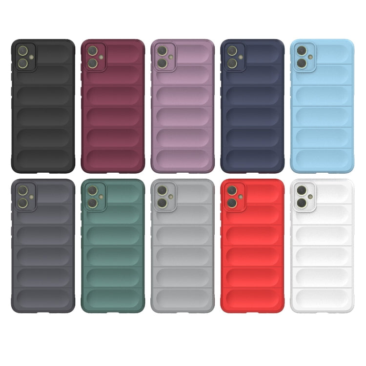 For Samsung Galaxy A05 4G Magic Shield TPU + Flannel Phone Case(Wine Red) by buy2fix