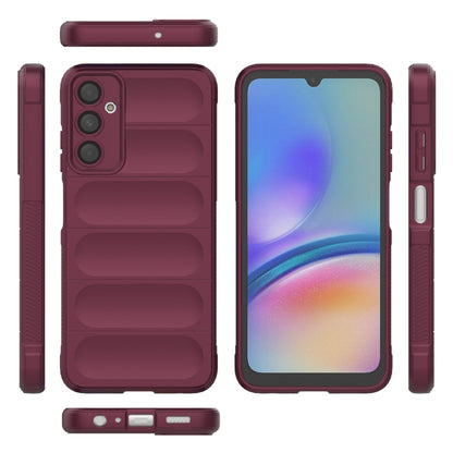 For Samsung Galaxy A05s 4G Magic Shield TPU + Flannel Phone Case(Wine Red) by buy2fix