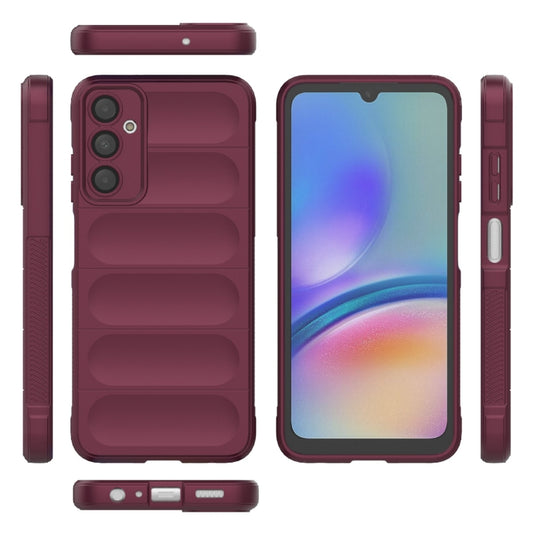 For Samsung Galaxy A05s 4G Magic Shield TPU + Flannel Phone Case(Wine Red) by buy2fix