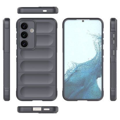 For Samsung Galaxy S24 5G Magic Shield TPU + Flannel Phone Case(Dark Grey) - Galaxy S24 5G Cases by buy2fix | Online Shopping UK | buy2fix