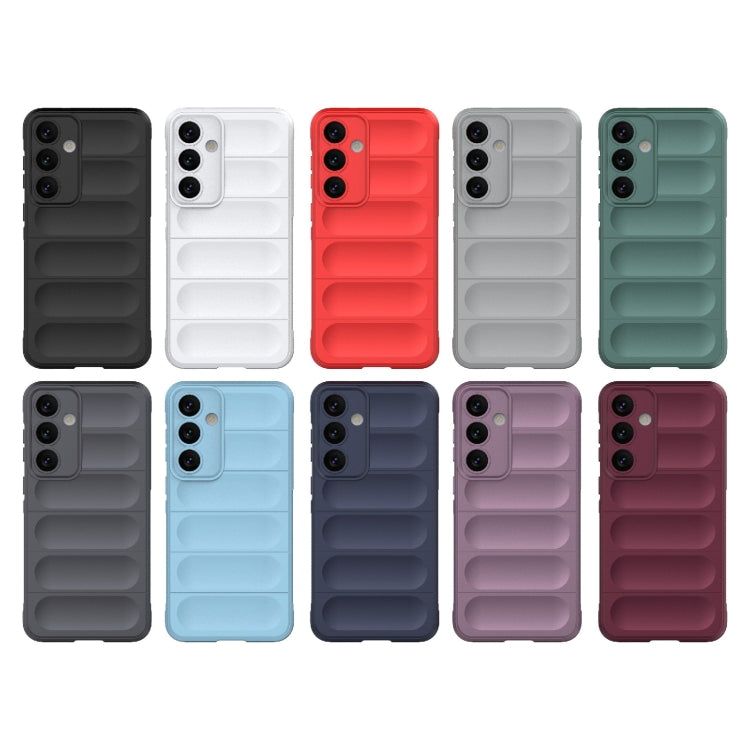 For Samsung Galaxy S24+ 5G Magic Shield TPU + Flannel Phone Case(Dark Grey) - Galaxy S24+ 5G Cases by buy2fix | Online Shopping UK | buy2fix