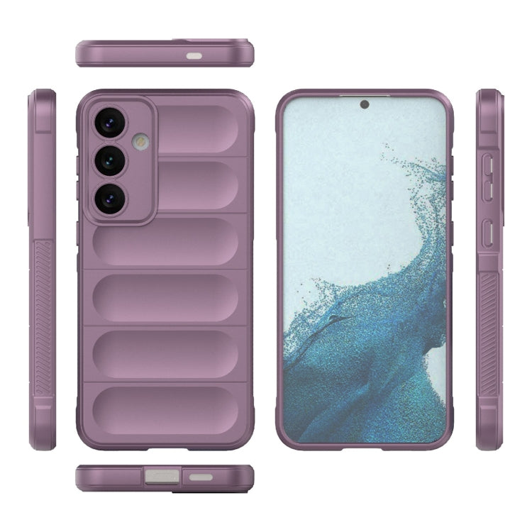 For Samsung Galaxy S24+ 5G Magic Shield TPU + Flannel Phone Case(Purple) - Galaxy S24+ 5G Cases by buy2fix | Online Shopping UK | buy2fix