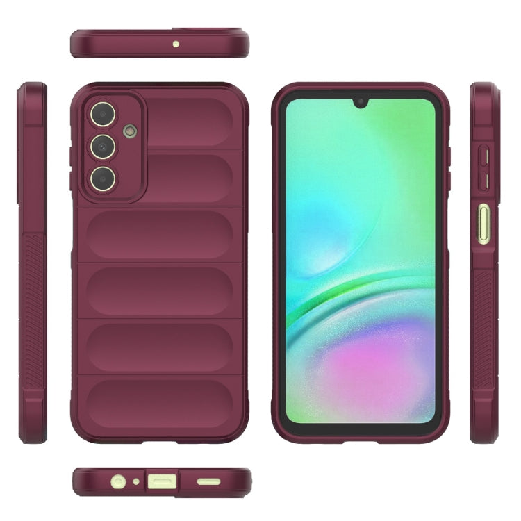 For Samsung Galaxy A15 5G Magic Shield TPU + Flannel Phone Case(Wine Red) by buy2fix