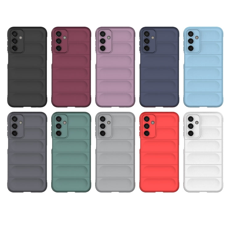 For Samsung Galaxy M15 5G Global Magic Shield TPU + Flannel Phone Case(Light Blue) - Galaxy Phone Cases by buy2fix | Online Shopping UK | buy2fix