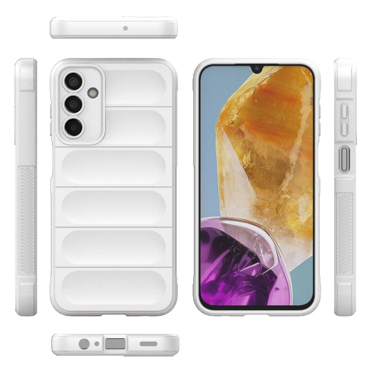 For Samsung Galaxy F15 5G Global Magic Shield TPU + Flannel Phone Case(White) by buy2fix