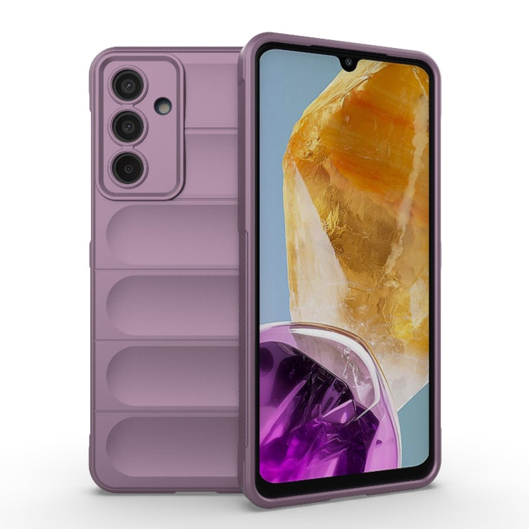 For Samsung Galaxy M55 5G Magic Shield TPU + Flannel Phone Case(Purple) by buy2fix