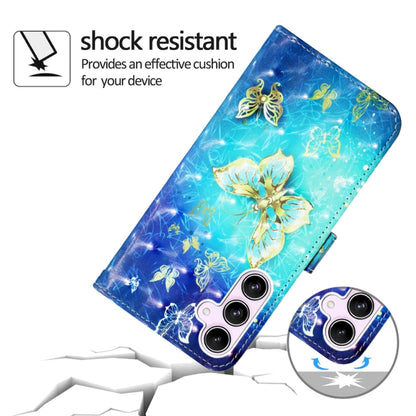 For Samsung Galaxy A55 3D Painting Horizontal Flip Leather Phone Case(Flower) by buy2fix
